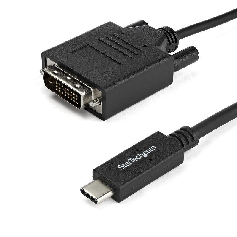 You Recently Viewed StarTech CDP2DVIMM1MB 3.3 ft. (1 m) USB-C to DVI Cable - 1920 x 1200 - Black Image